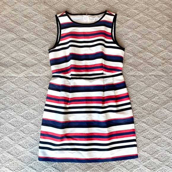 J. Crew Multicolor Striped Dress with Pockets - Picture 2 of 14